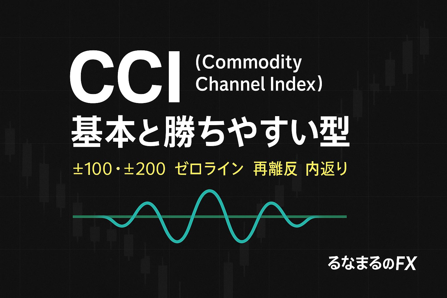 初心者向け｜CCI（Commodity Channel Index）の使い方と“勝ちやすい型”