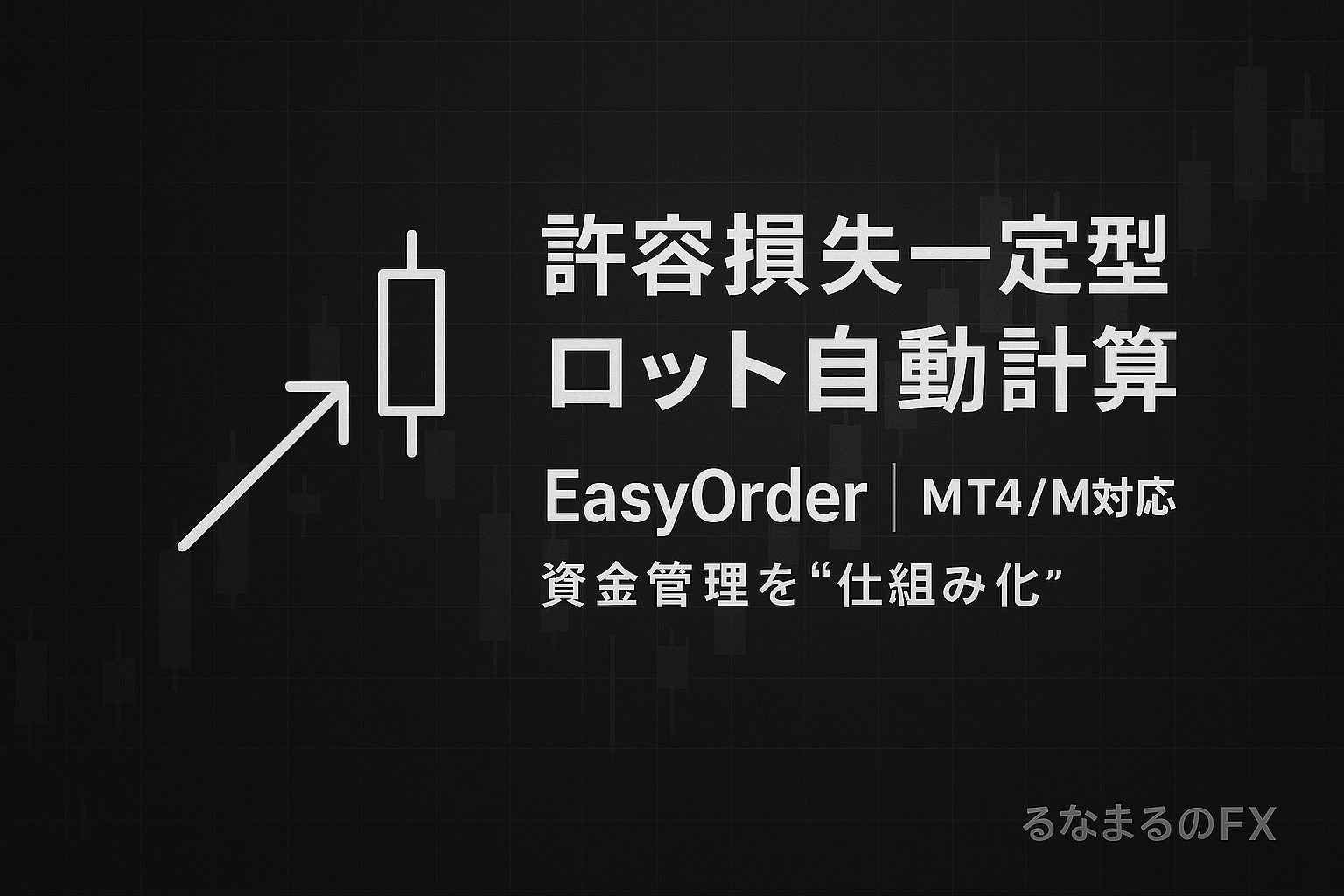 【EasyOrder】許容損失一定型 ロット自動計算インジケーターの評判・使いどころ・注意点｜資金管理を“仕組み化”する方法